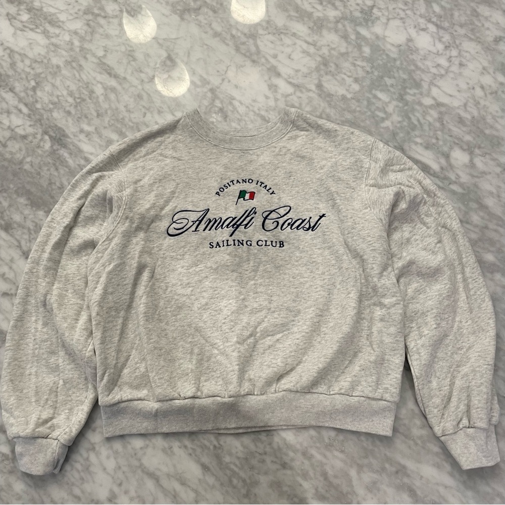 Hollister Easy Amalfi Coast Graphic Crew Sweatshirt XSmall - Picture 6 of 7